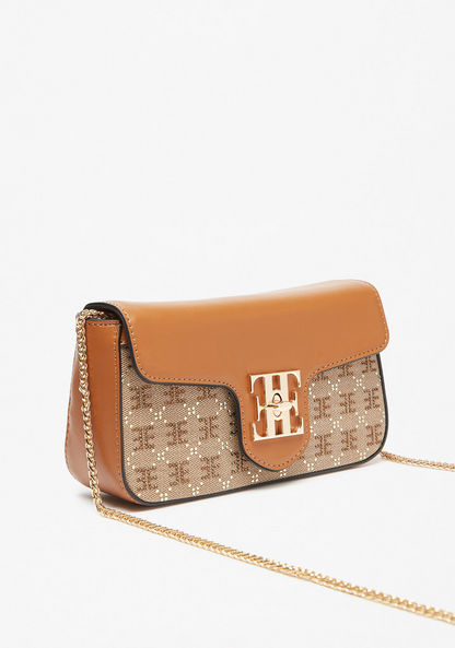 Elle Embellished Jacquard Crossbody Bag with Detachable Strap-Women%27s Handbags-image-2