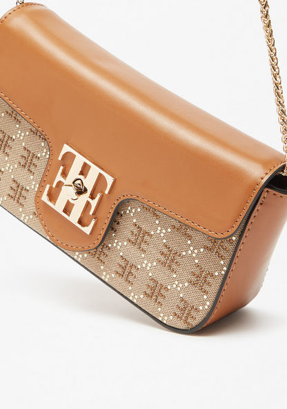 Elle Embellished Jacquard Crossbody Bag with Detachable Strap-Women%27s Handbags-image-3