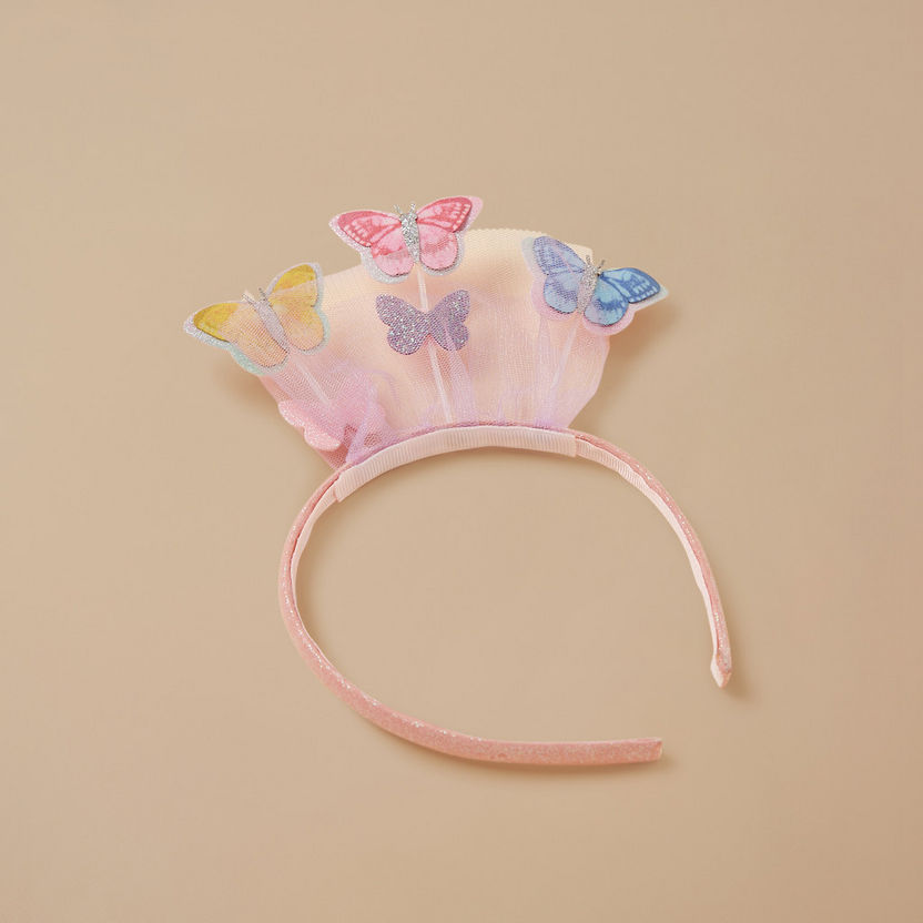 Charmz Butterfly Applique Detail Hair Band-Hair Accessories-image-1