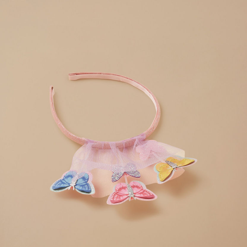 Charmz Butterfly Applique Detail Hair Band-Hair Accessories-image-2