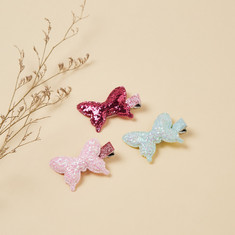 Charmz Butterfly Accent Hair Clip - Set of 3