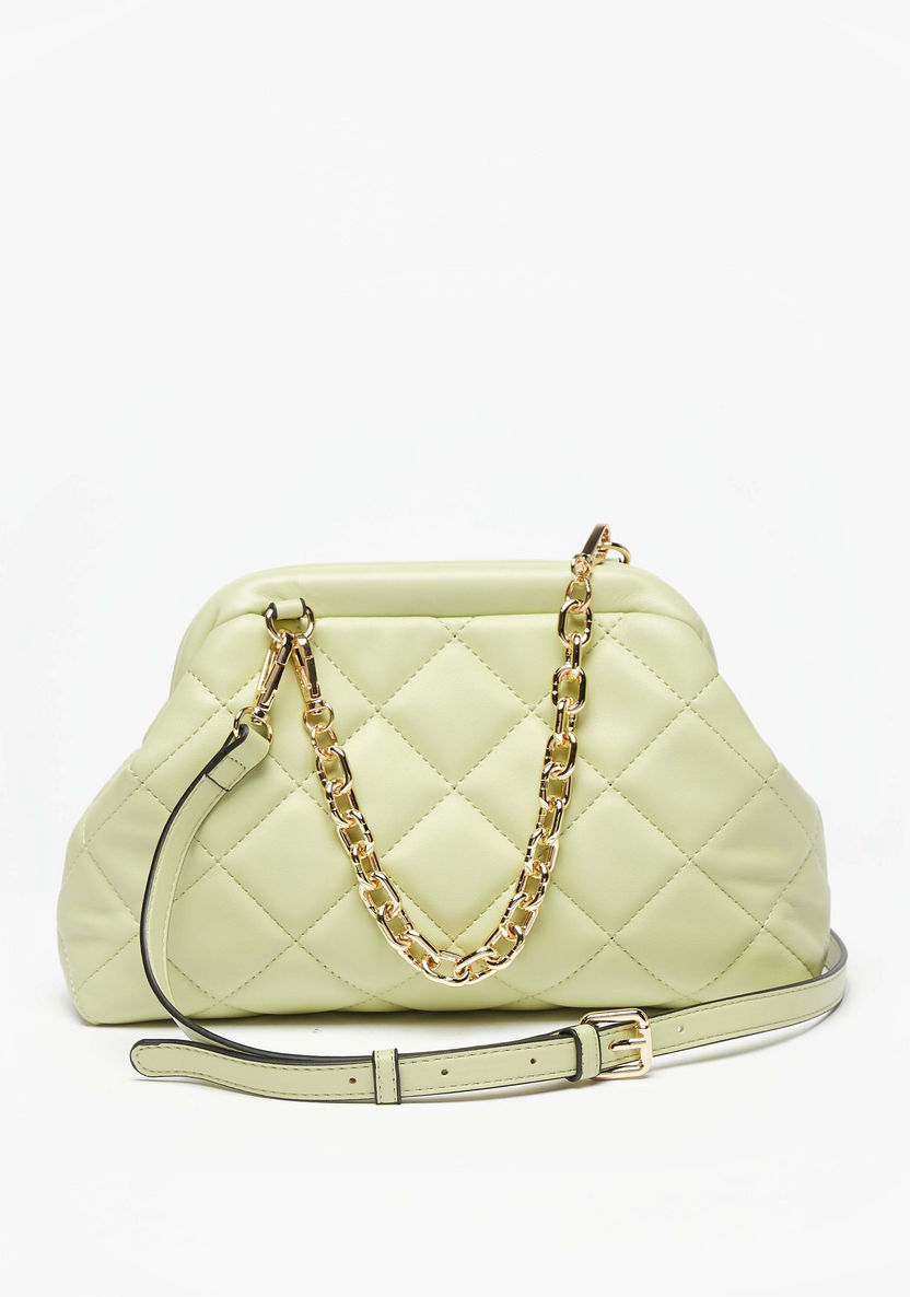 Celeste Quilted Crossbody Bag with Chain Link Accent-Women%27s Handbags-image-1