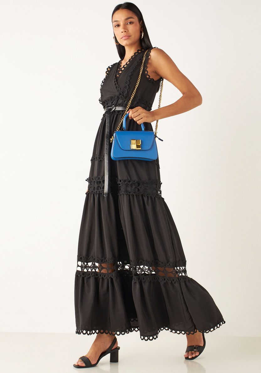 Celeste Solid Satchel Bag with Detachable Chain Strap-Women%27s Handbags-image-4