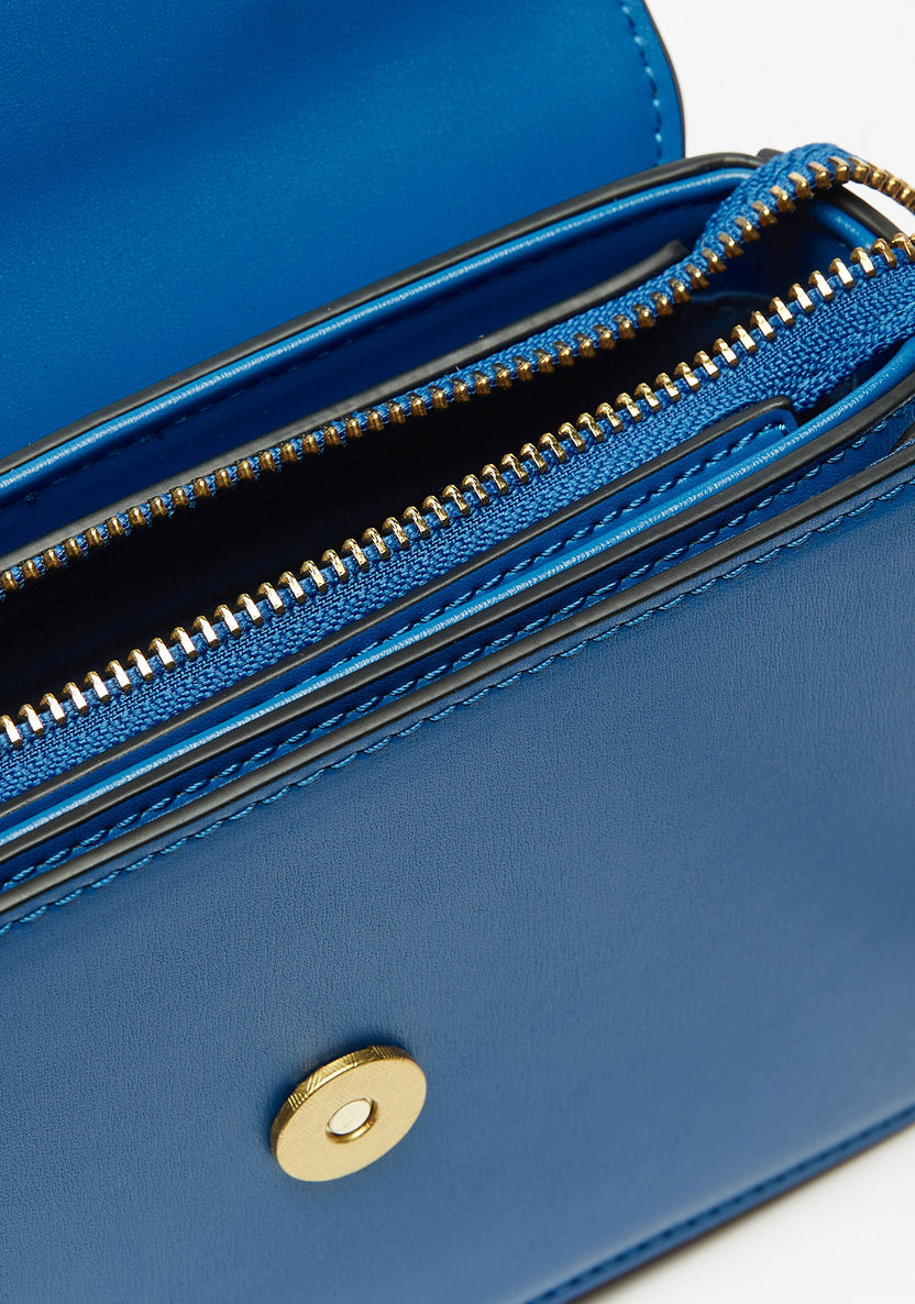Celeste Solid Satchel Bag with Detachable Chain Strap-Women%27s Handbags-image-5
