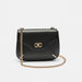 Celeste Solid Crossbody Bag with Chain Strap and Flap Closure-Women%27s Handbags-thumbnailMobile-1