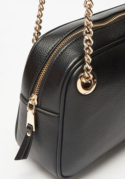 Celeste Solid Shoulder Bag with Chain Handles
