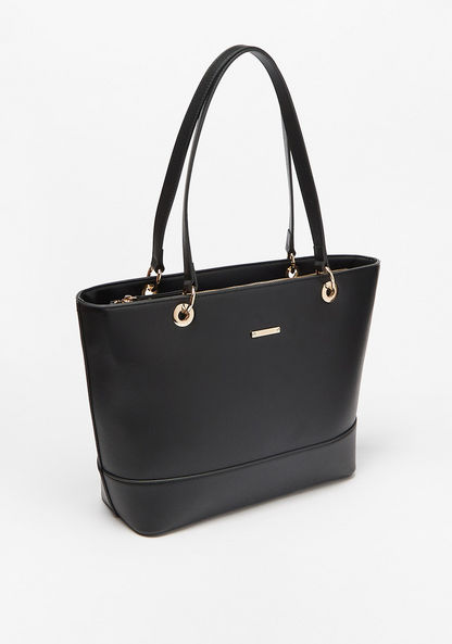 Celeste Solid Tote Bag with Double Handles-Women%27s Handbags-image-1