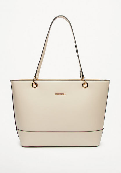 Celeste Solid Tote Bag with Double Handles-Women%27s Handbags-image-0