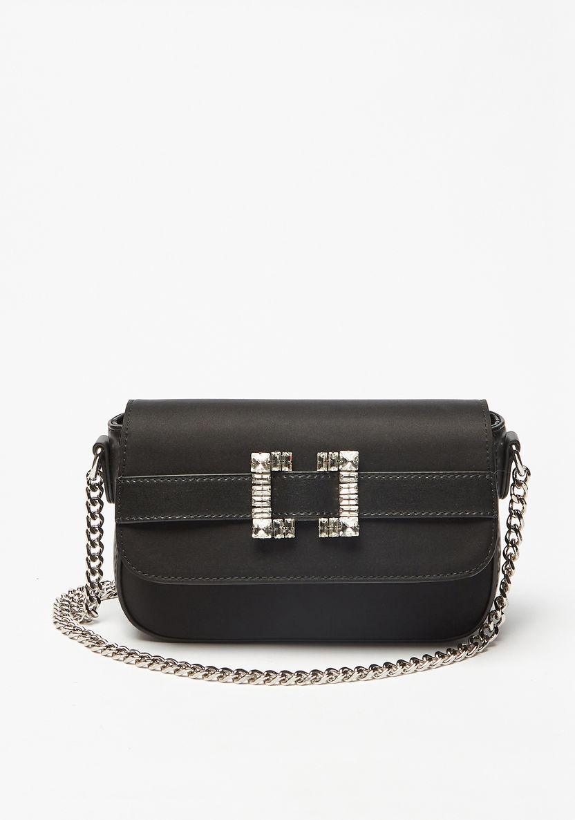 Celeste Embellished Buckled Accented Crossbody Bag-Women%27s Handbags-image-0