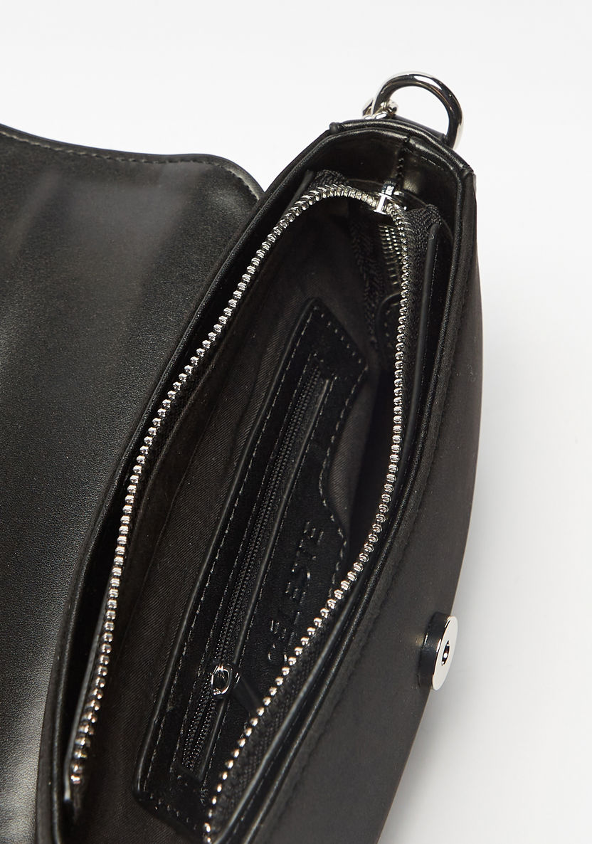 Celeste Embellished Buckled Accented Crossbody Bag-Women%27s Handbags-image-3