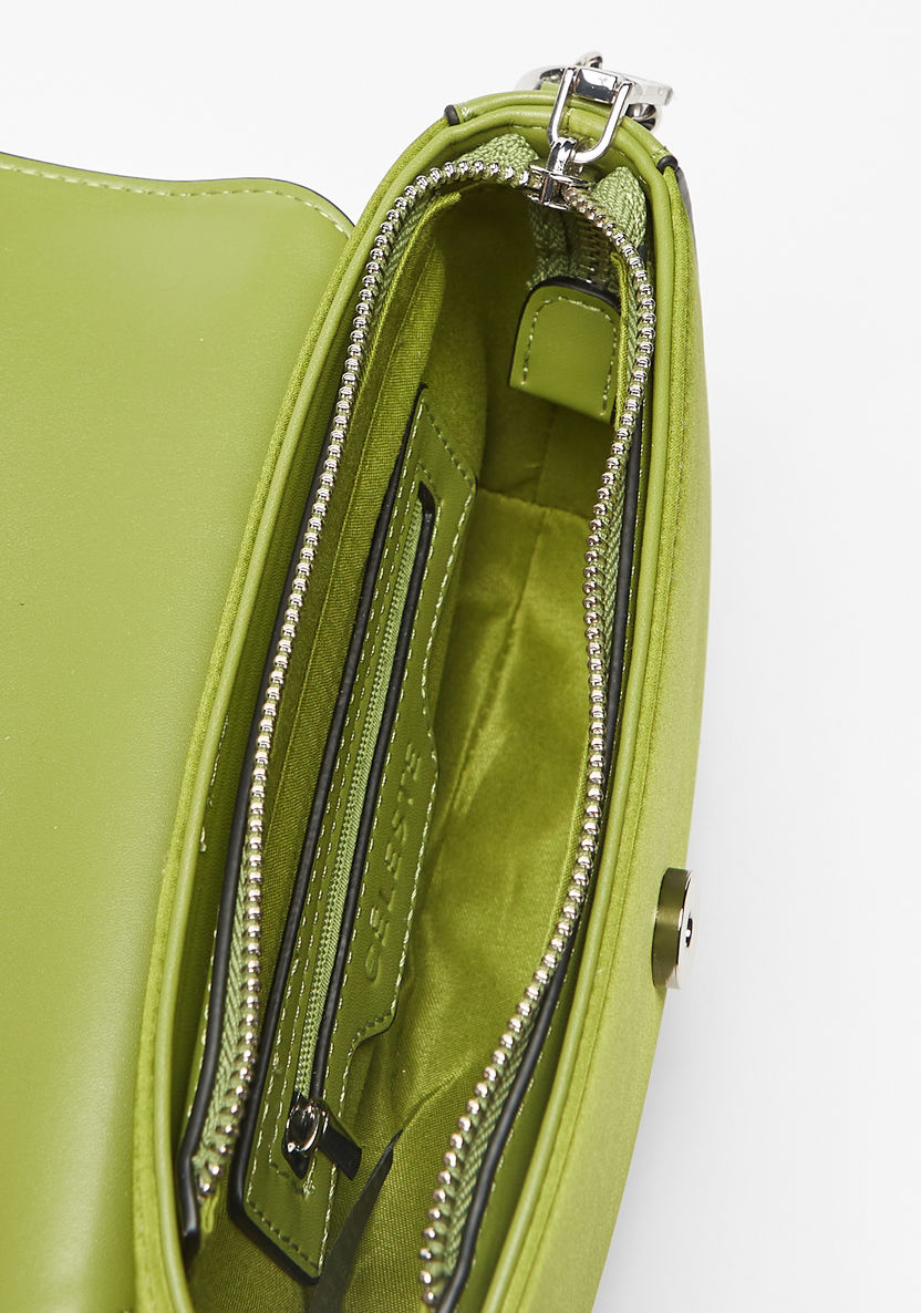 Celeste Embellished Buckled Accented Crossbody Bag-Women%27s Handbags-image-3