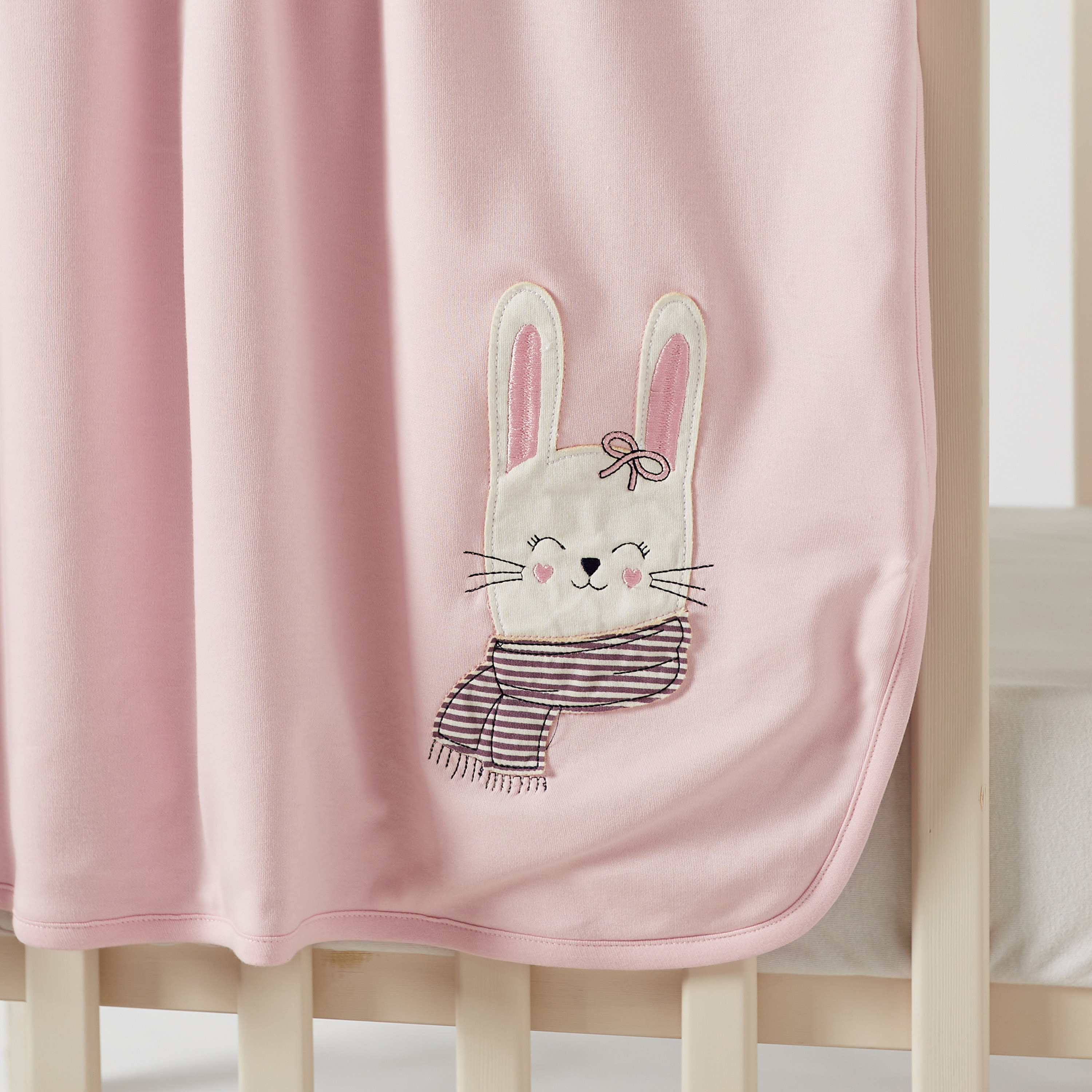 Juniors Bunny Applique Winter Receiving Blanket - 80x80 cms-baby-nursery-blanketsandswaddles-receivingblankets-image-2