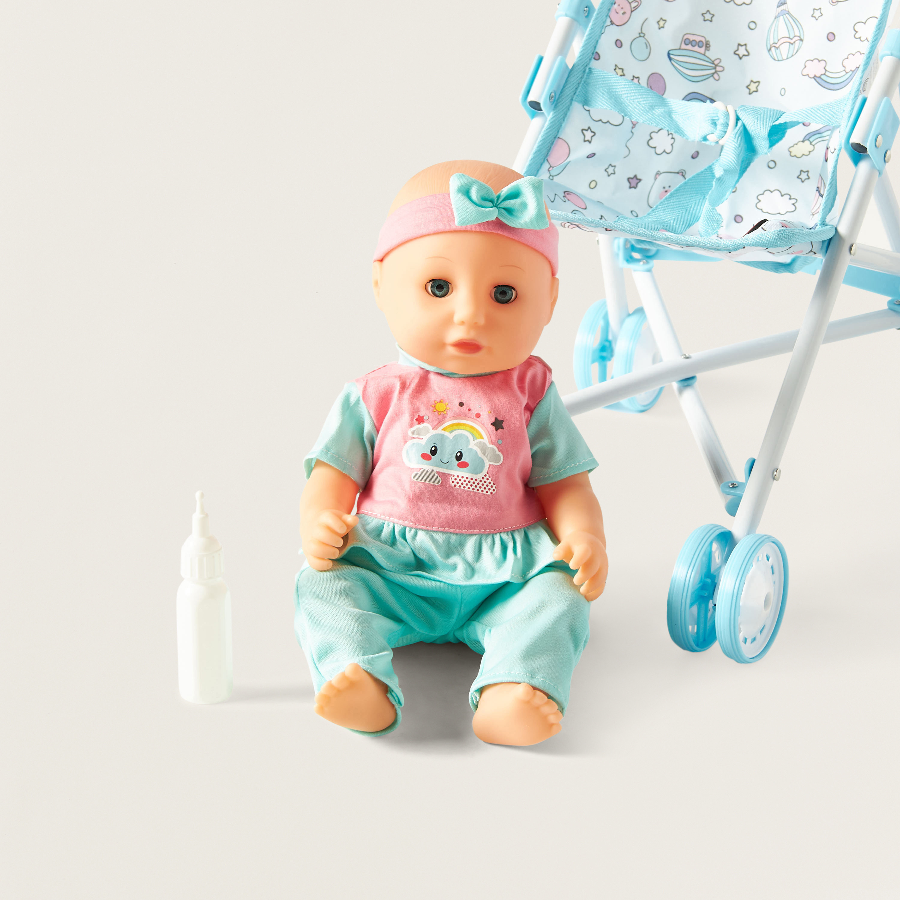 Juniors All-Over Graphic Print Stroller with Doll Playset-toys-dollsandplaysets-dollplaysets-image-4