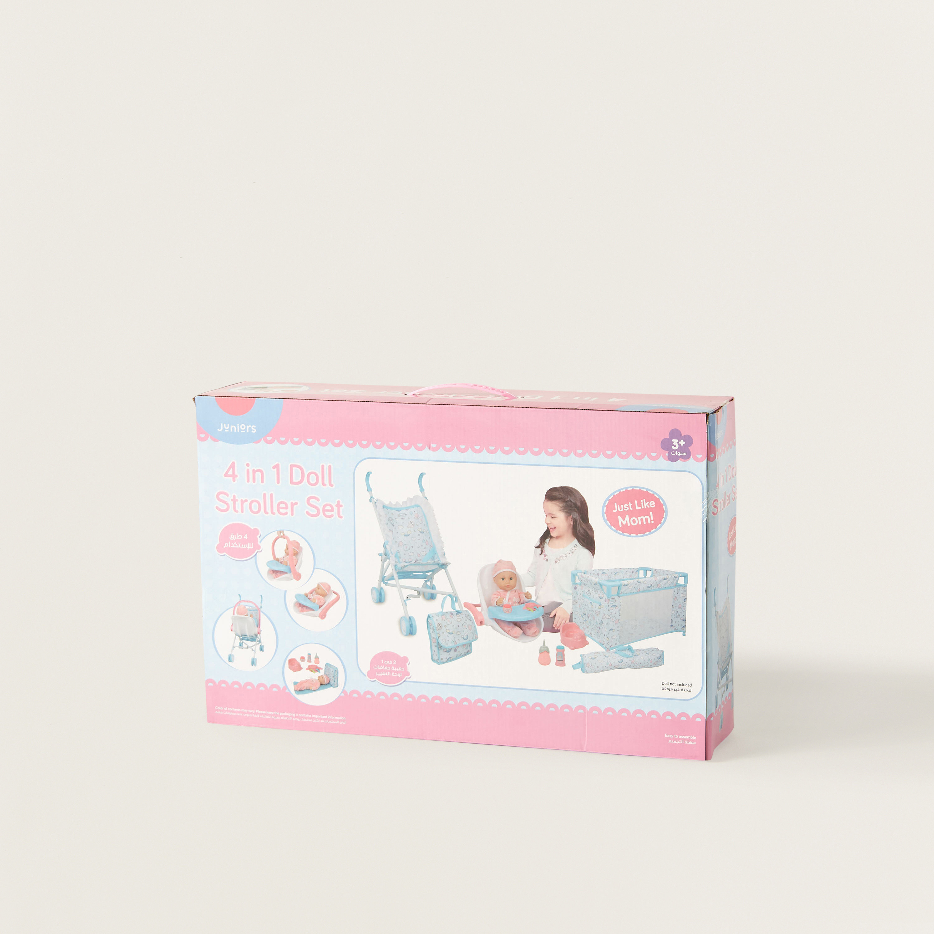 Juniors 4-in-1 Doll Stroller Set-toys-dollsandplaysets-dollplaysets-image-7