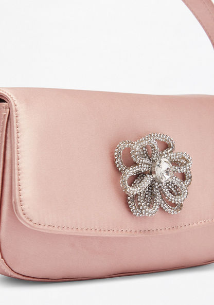Celeste Floral Embellished Satchel Bag-Women%27s Handbags-image-2