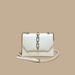 Haadana Metallic Detail Crossbody Bag with Button Closure-Women%27s Handbags-thumbnail-0