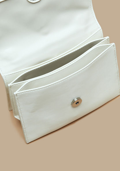 Haadana Metallic Detail Crossbody Bag with Button Closure-Women%27s Handbags-image-3