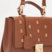 Elle Studded Satchel Bag with Detachable Strap-Women%27s Handbags-thumbnail-3