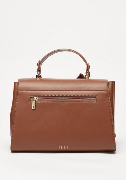 Elle Studded Satchel Bag with Detachable Strap