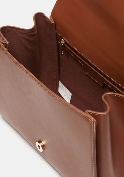 Elle Studded Satchel Bag with Detachable Strap-Women%27s Handbags-image-6