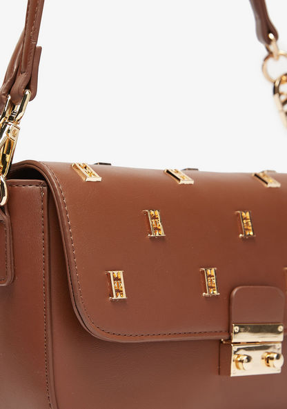 Elle Embellished Shoulder Bag with Detachable Strap-Women%27s Handbags-image-3