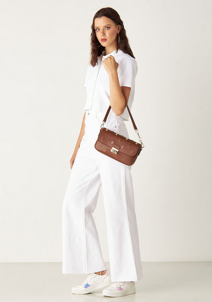 Elle Embellished Shoulder Bag with Detachable Strap-Women%27s Handbags-image-5