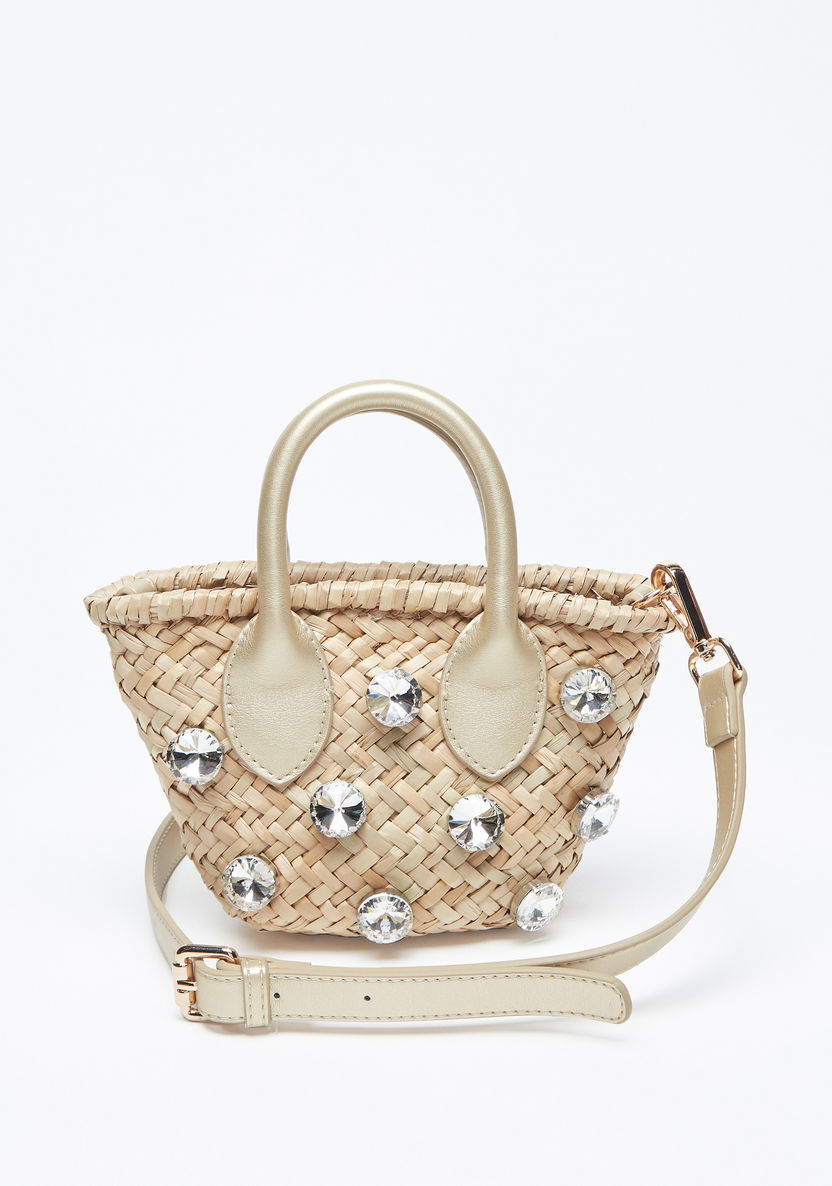 Missy Embellished Crossbody Bag with Detachable Strap-Women%27s Handbags-image-0