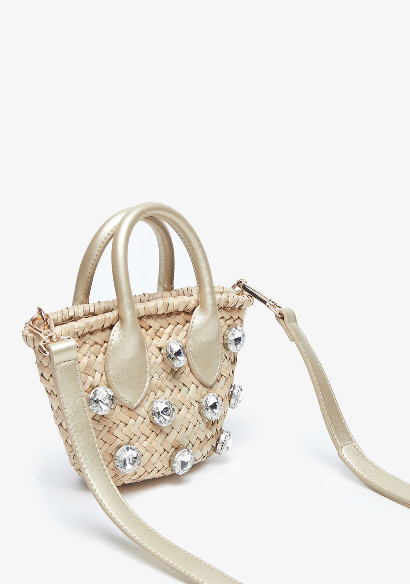 Missy Embellished Crossbody Bag with Detachable Strap-Women%27s Handbags-image-1