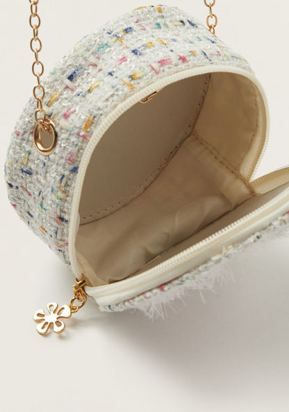Charmz Butterfly Embellished Crossbody Bag with Zip Closure-Bags and Backpacks-image-4