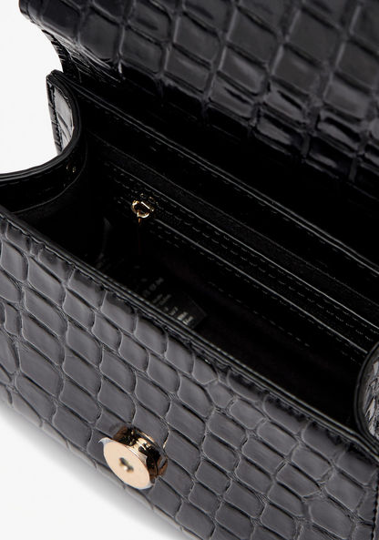 Celeste Textured Satchel Bag with Embellished Accent-Women%27s Handbags-image-5