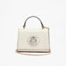 Celeste Textured Satchel Bag with Embellished Accent-Women%27s Handbags-thumbnailMobile-1