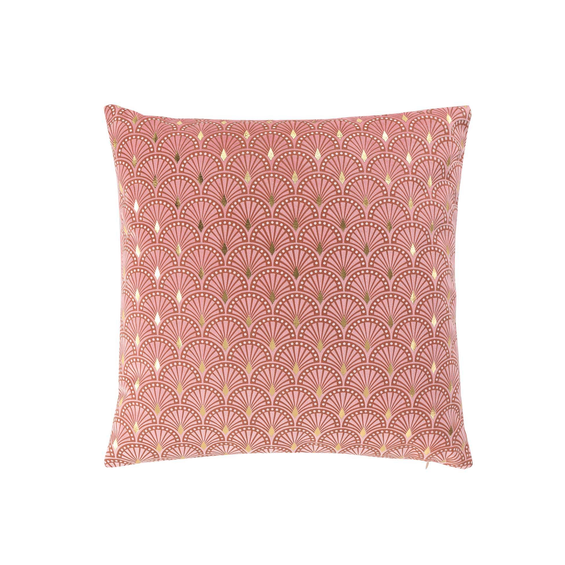 Pink sales patterned cushions