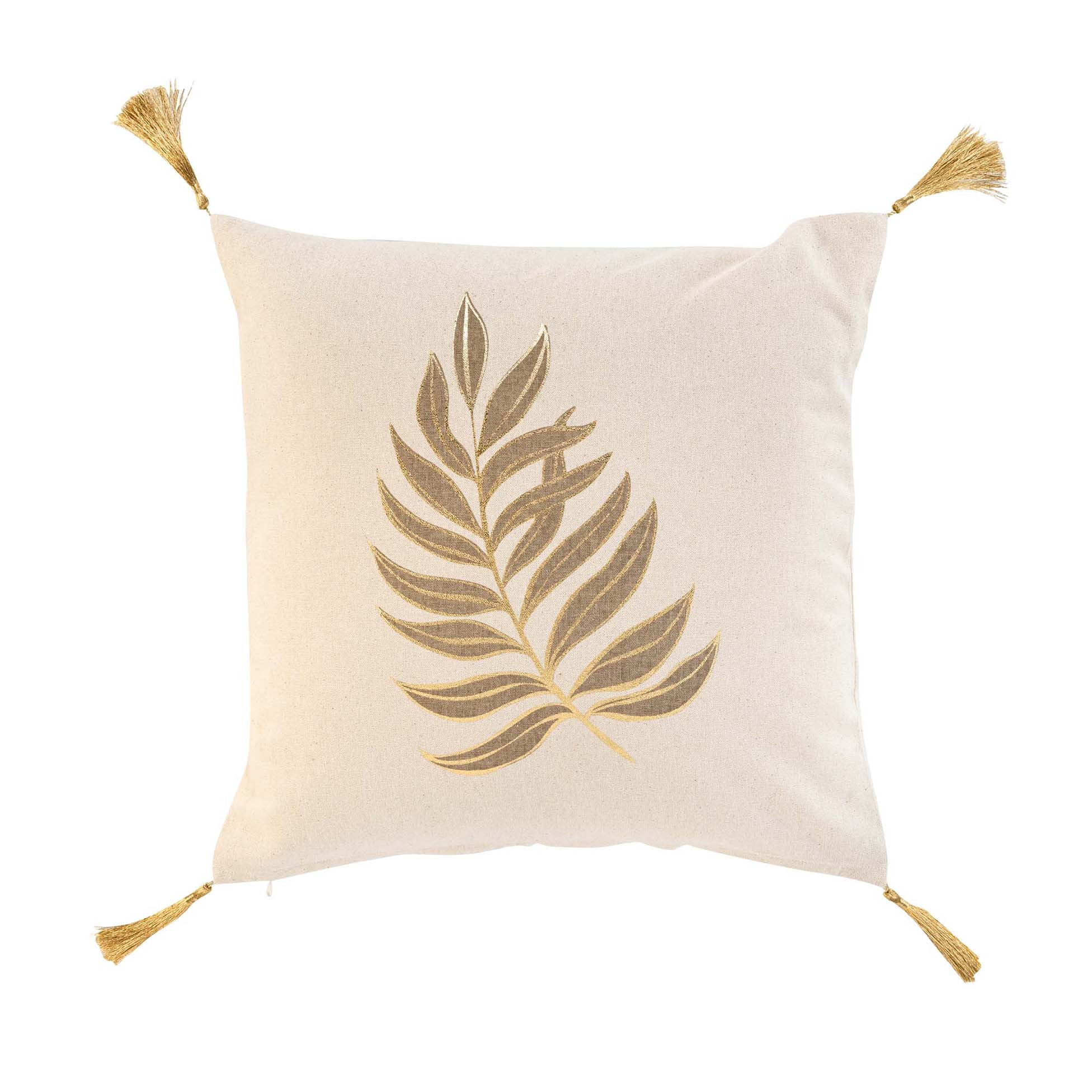 Gold leaf cushion best sale