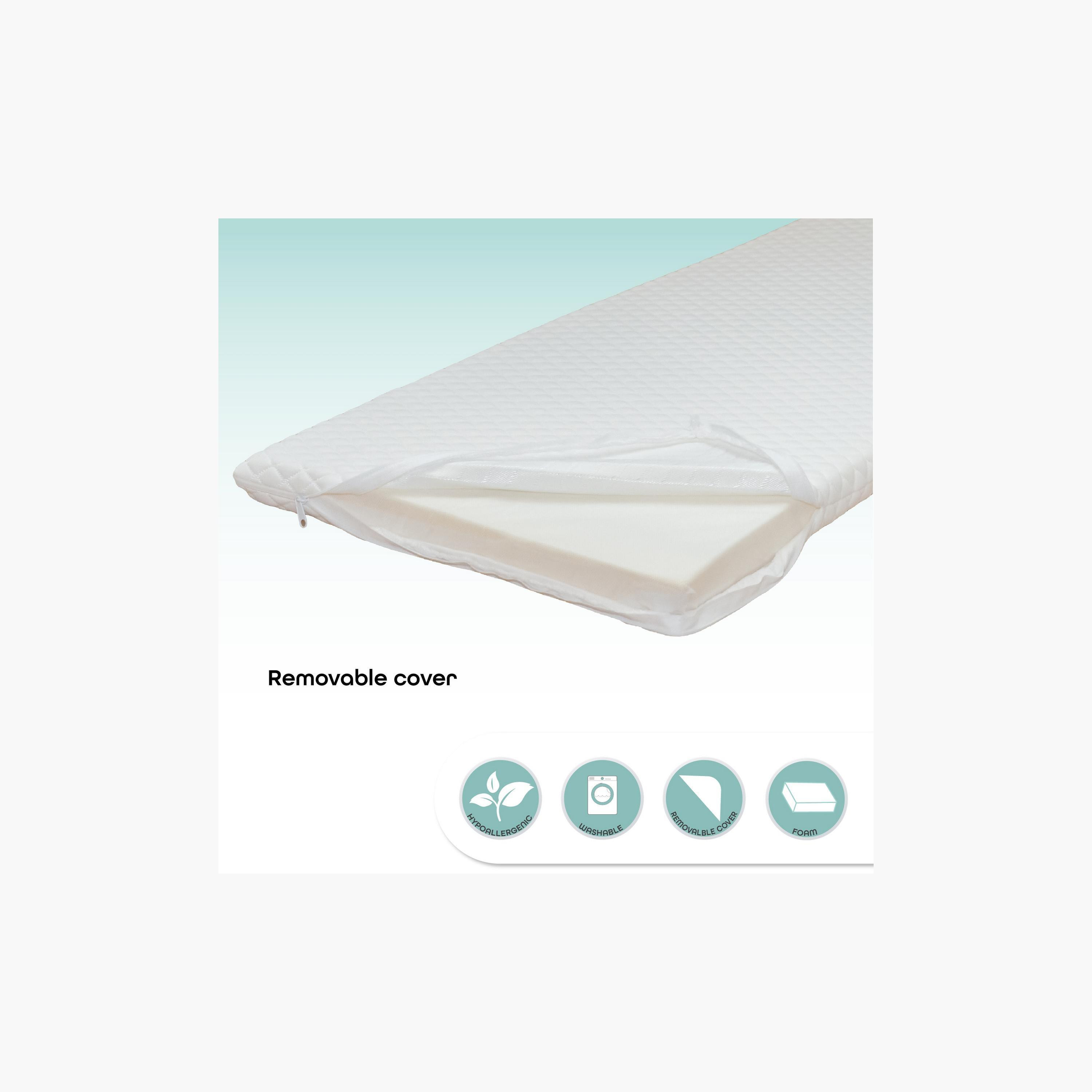 Moon Quilted Crib Mattress - 89x38x3 cms-baby-nursery-mattresses-image-3