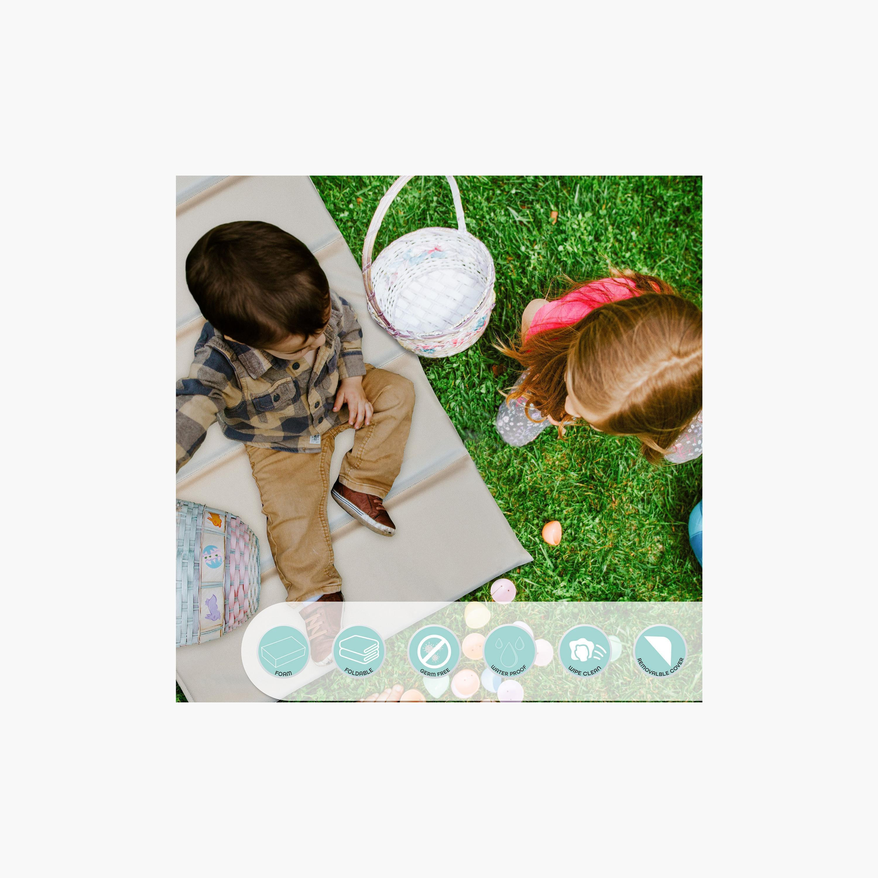 Moon 5-Fold Daycare Mattress - 65x126x3 cms-baby-nursery-mattresses-image-5