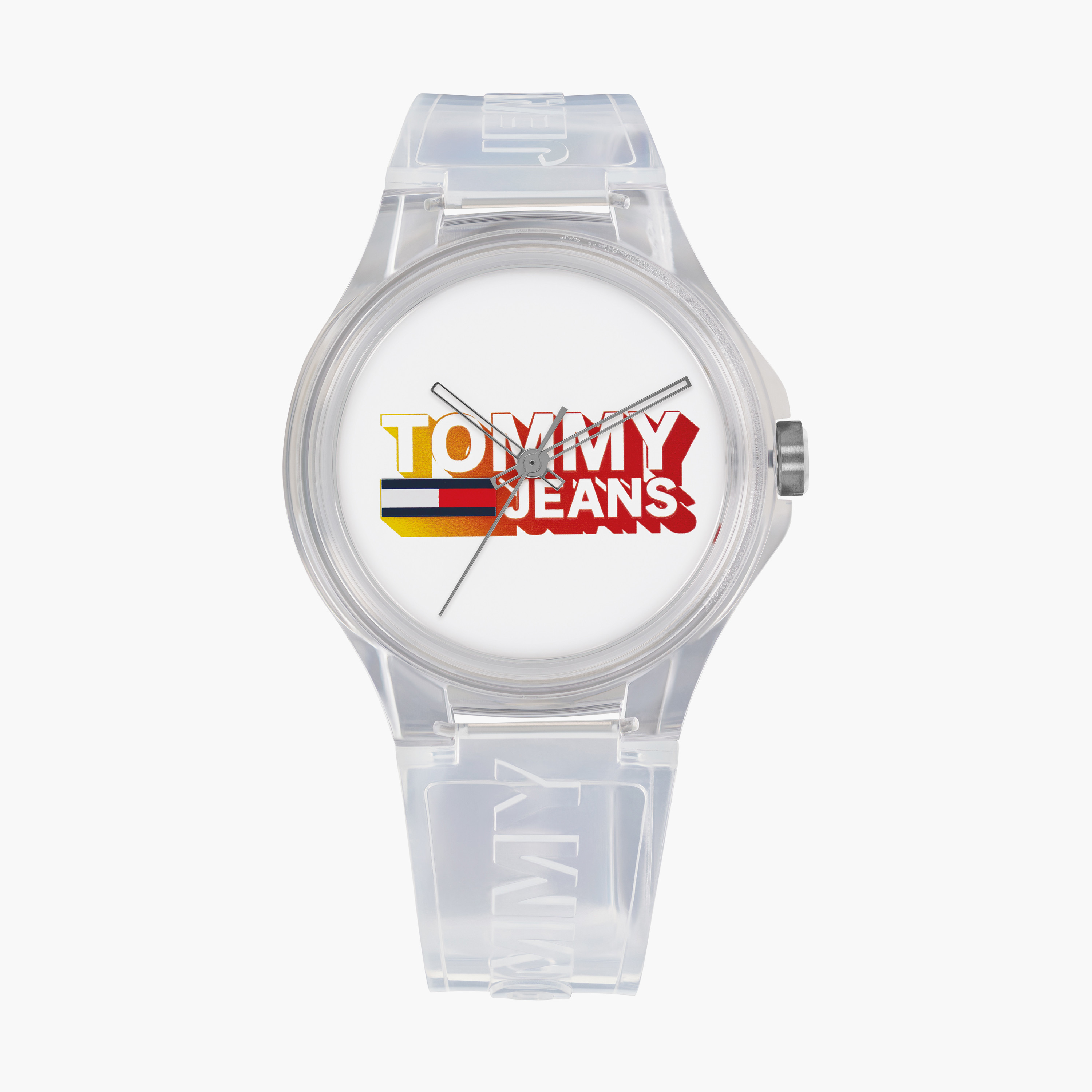 ساعة يد لكلا الجنسين - 41 ملم - انالوج بسوار سيليكون شفاف من تومي هيلفيغر 1720027-men-watchesandjewellery-watches-image-1