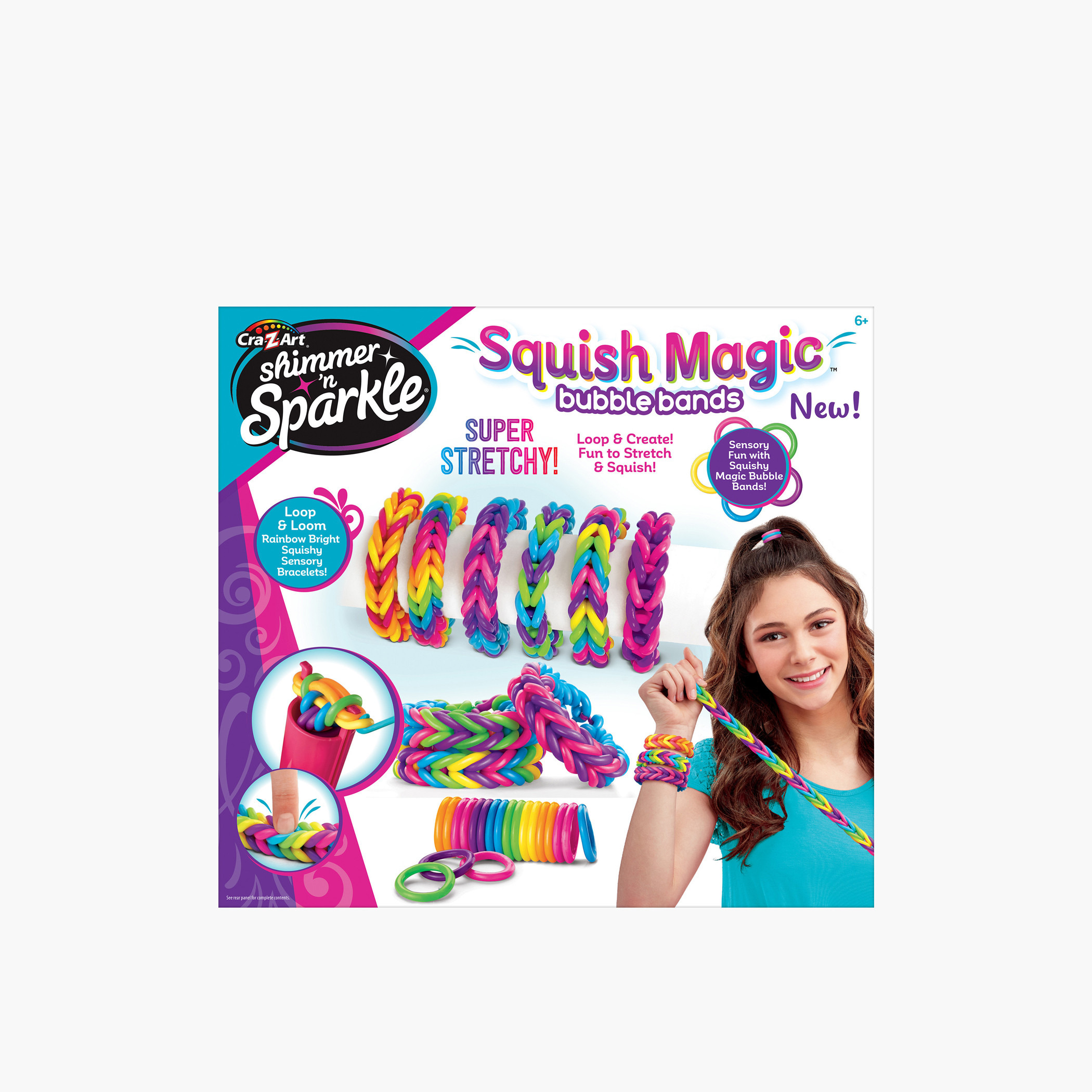 Shimmer & Sparkle Squish Magic DIY Bubble Bands Playset-school-artsandcrafts-image-1
