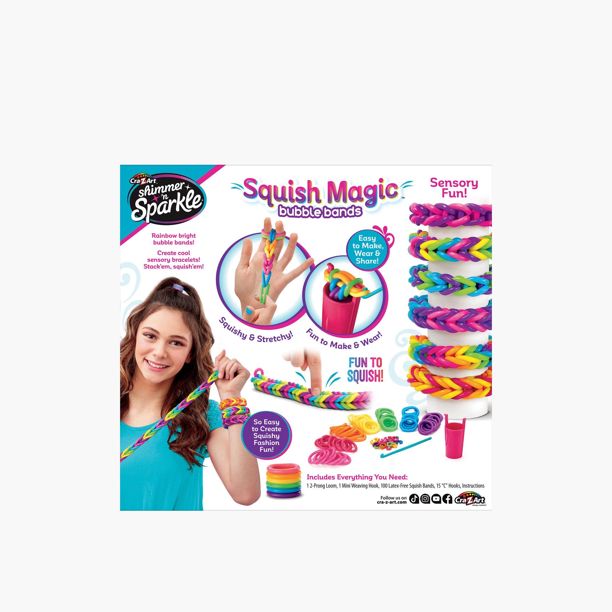 Shimmer & Sparkle Squish Magic DIY Bubble Bands Playset-school-artsandcrafts-image-4