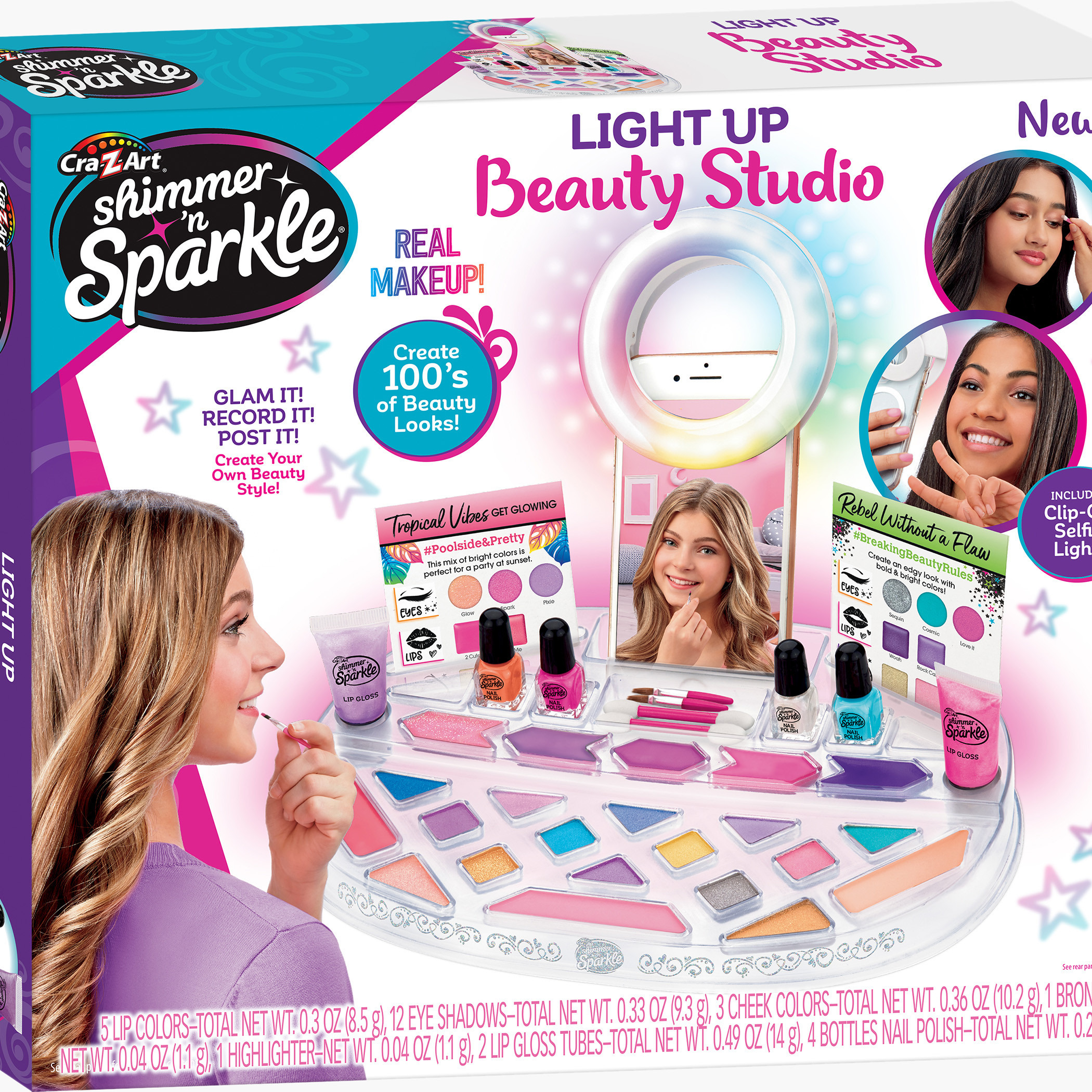 Shimmer & Sparkle Light Up Beauty Studio Playset-toys-roleplay-makeupandcosmeticsets-image-3