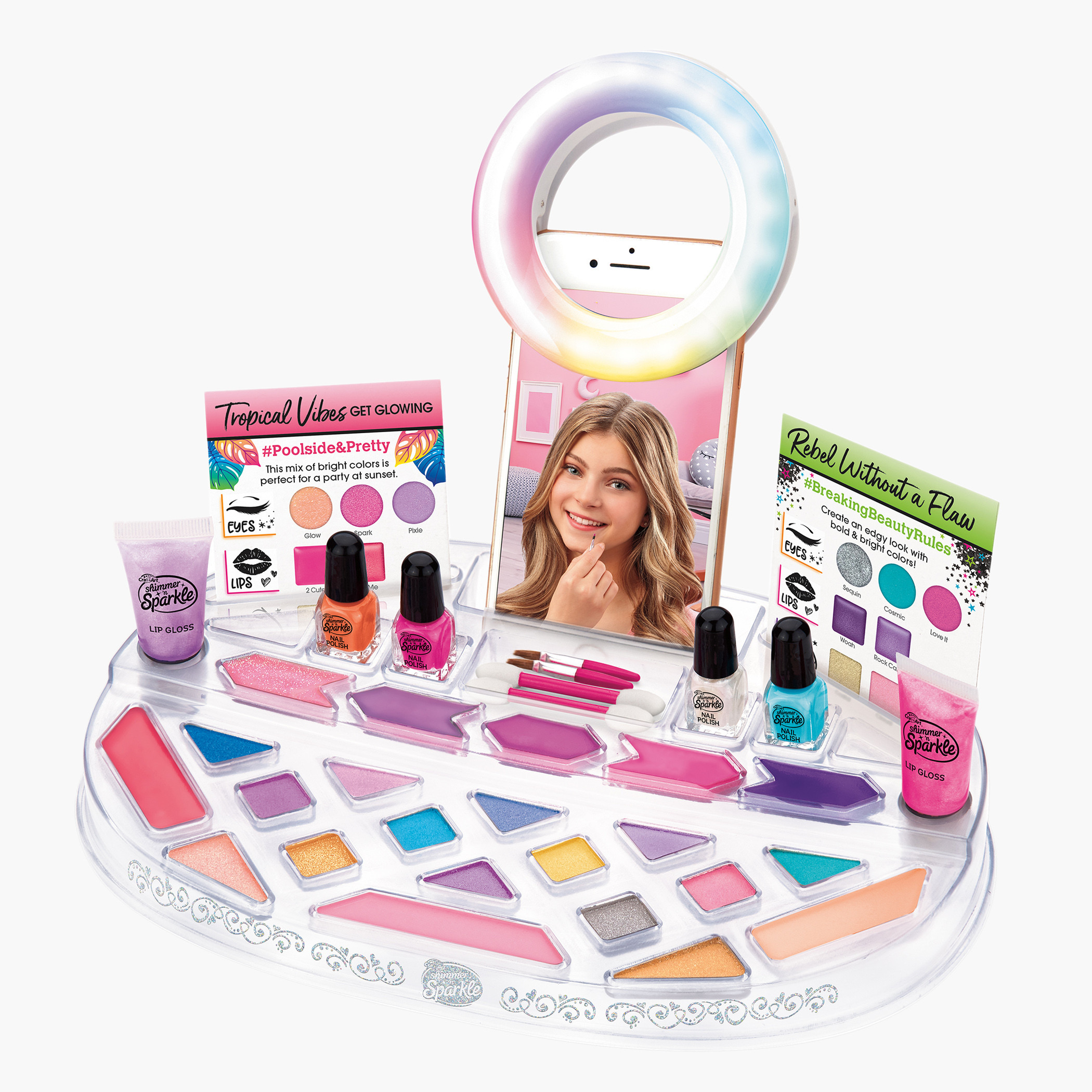 Shimmer & Sparkle Light Up Beauty Studio Playset-toys-roleplay-makeupandcosmeticsets-image-4