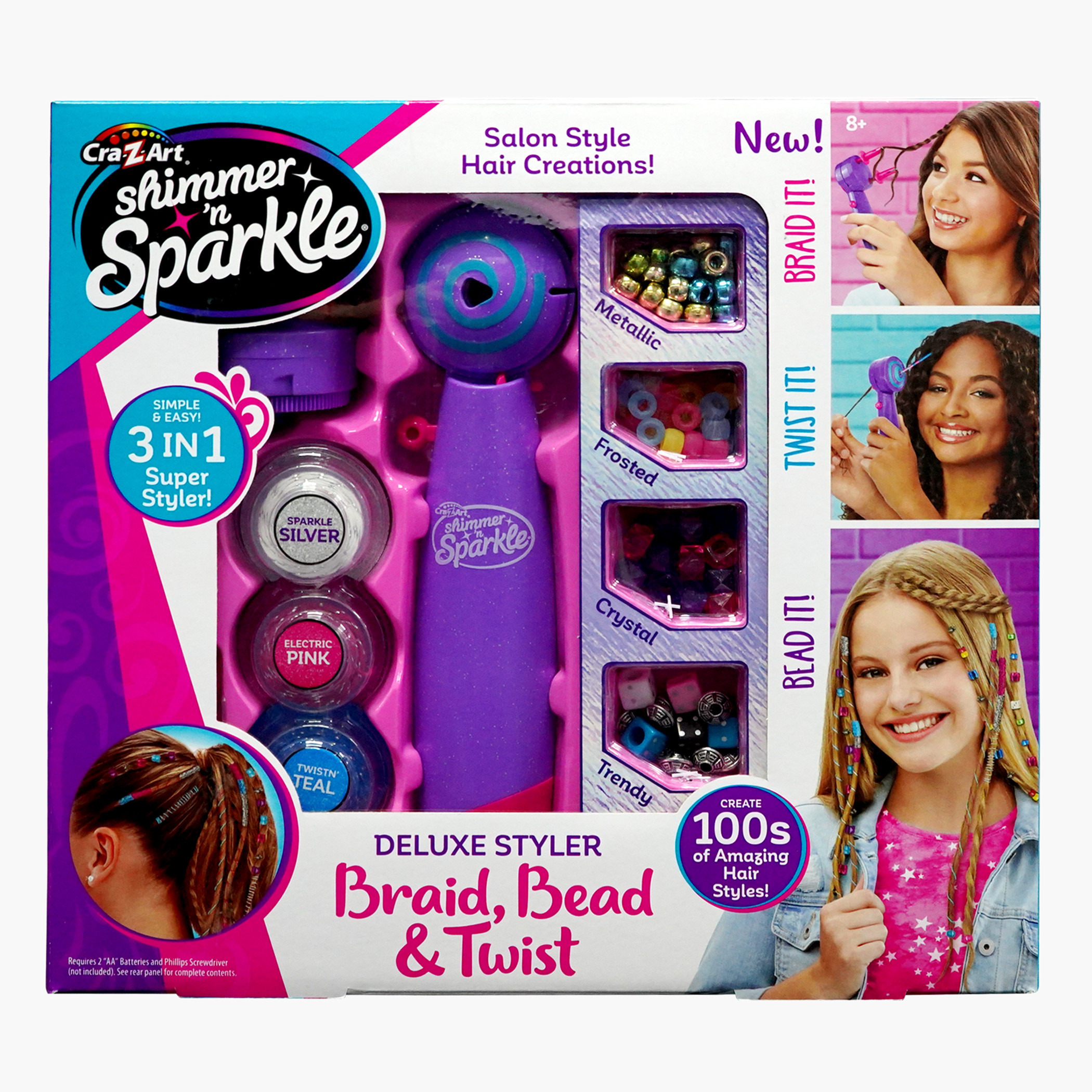 Shimmer & Sparkle Deluxe Styler Braid Bead and Twist Hair Styling Playset-school-artsandcrafts-image-1