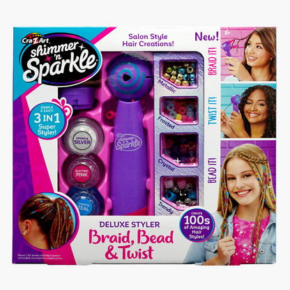 Shop Shimmer & Sparkle Deluxe Styler Braid Bead and Twist Hair Styling Playset Online | Babyshop UAE Shop Shimmer & Sparkle Deluxe Styler Braid Bead and Twist Hair Styling Playset Online | Babyshop UAE