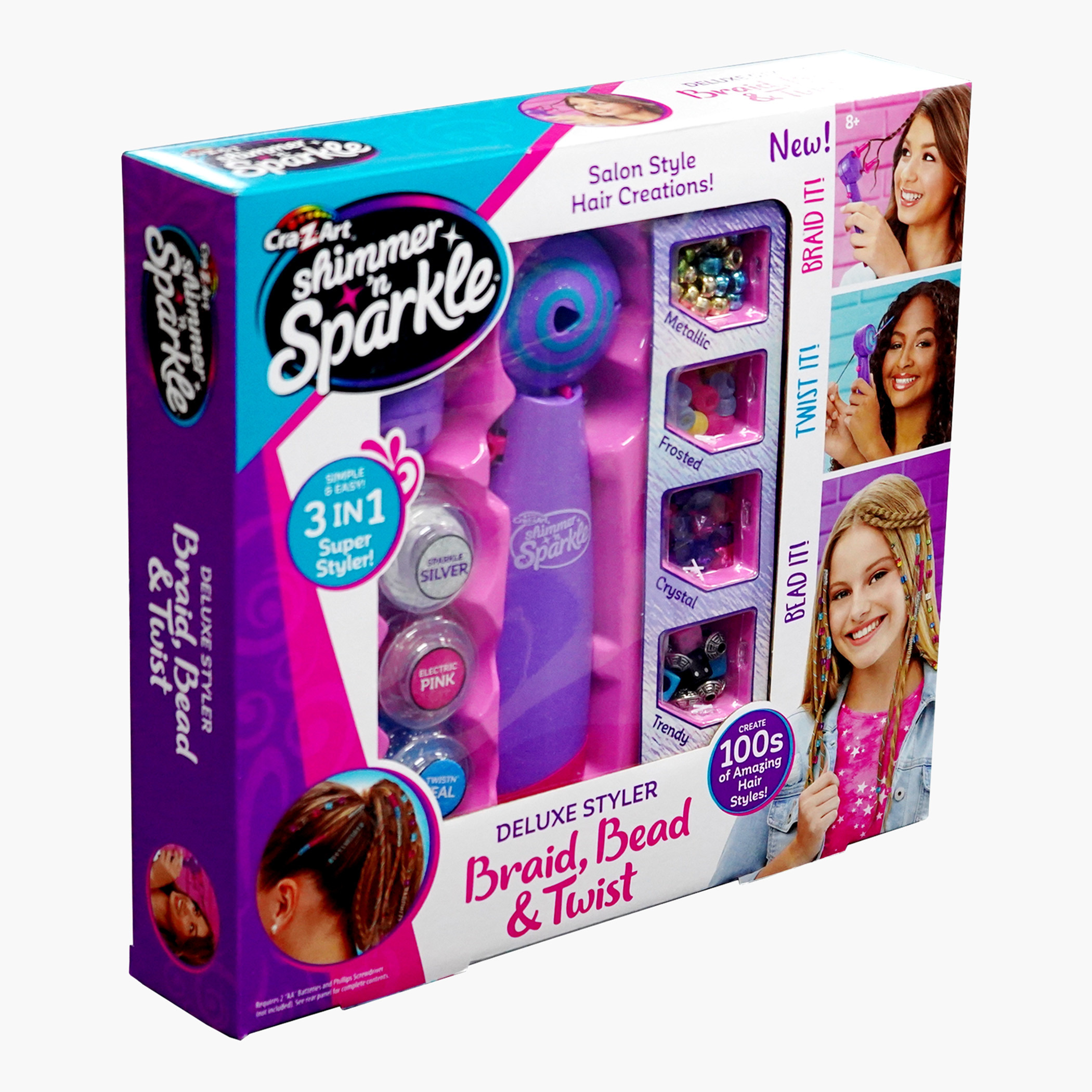 Shimmer & Sparkle Deluxe Styler Braid Bead and Twist Hair Styling Playset-school-artsandcrafts-image-3