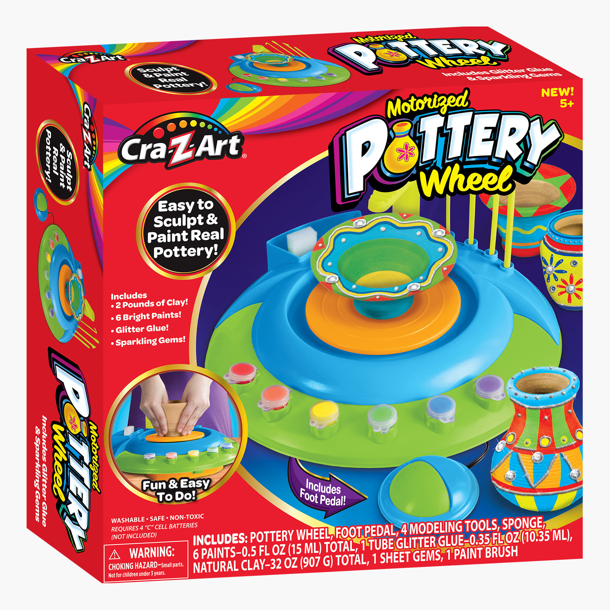 Cra-Z-Art Motorised Pottery Wheel Playset-school-artsandcrafts-image-3