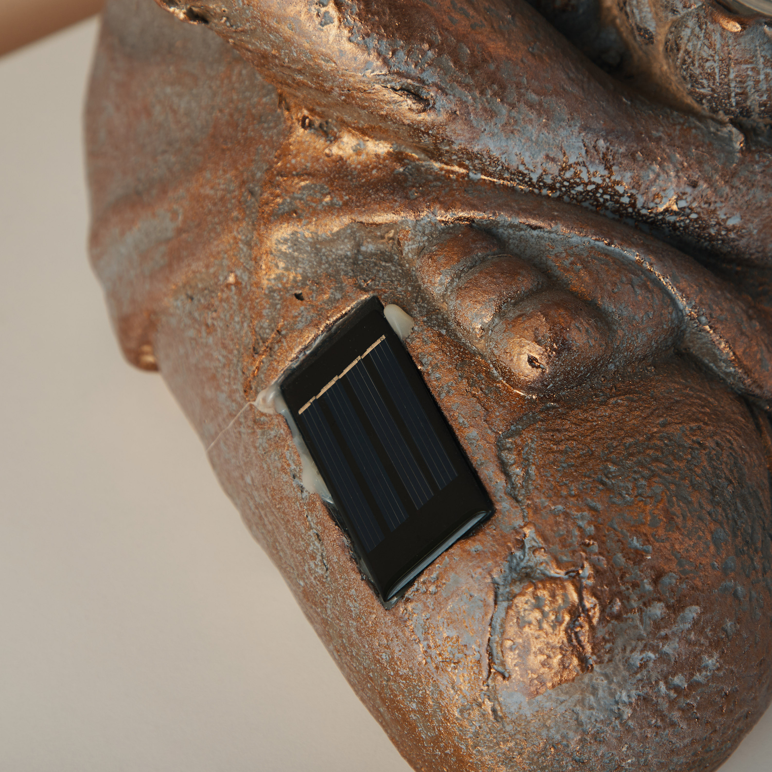 Metallic Sitting Buddha - 32x28x47 cm-household-decor-decorativeobjectsandsculptures-image-5