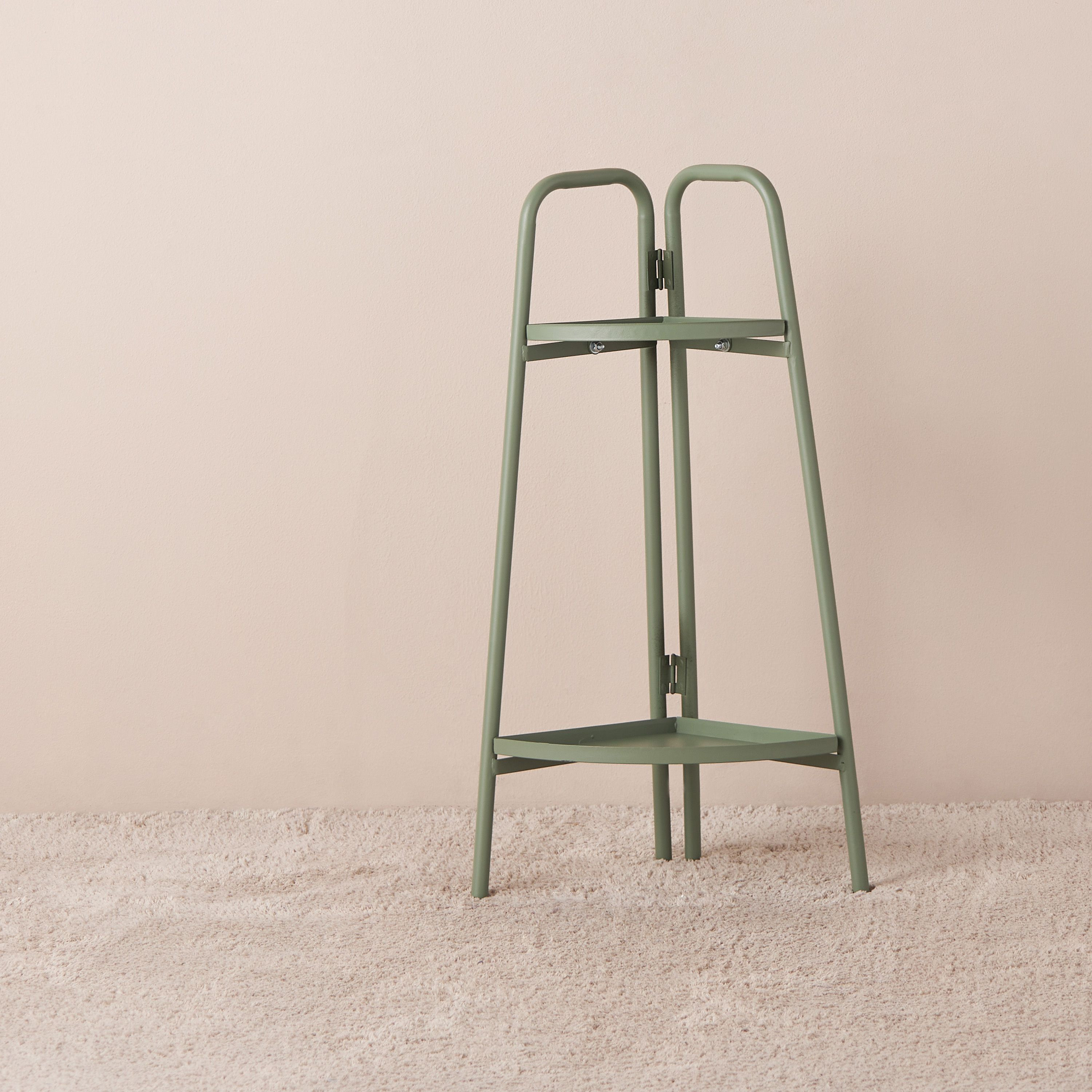 Solid Metal 2-Tier Rack - 27x6x72 cm-household-gardenandoutdoor-potsandplanters-image-2