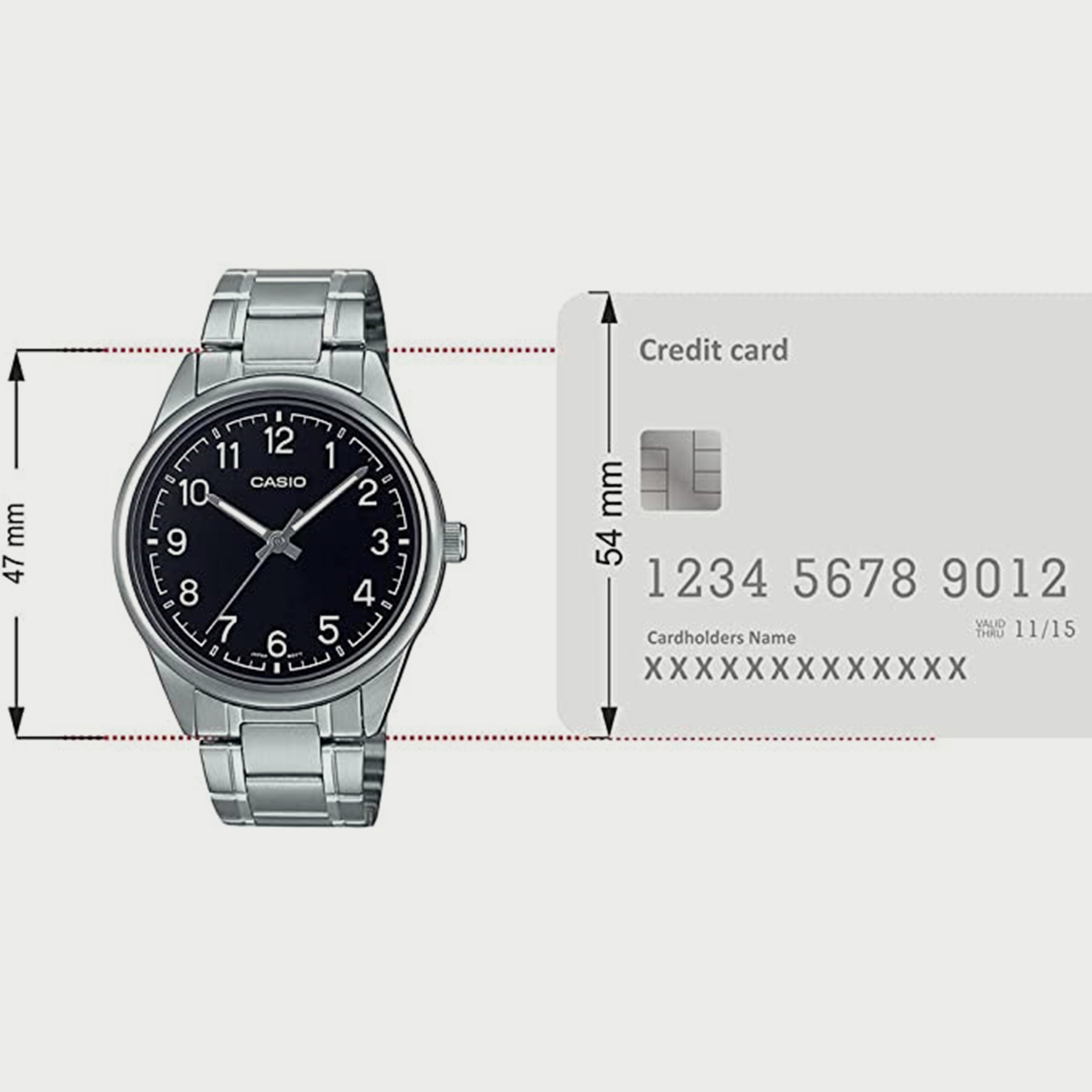 ساعة "كاسيو" للرجال "أنالوج" بسوار ستانلس ستيل باللون الفضي MTP-V005D-1B4UDF-men-watchesandjewellery-watches-image-4