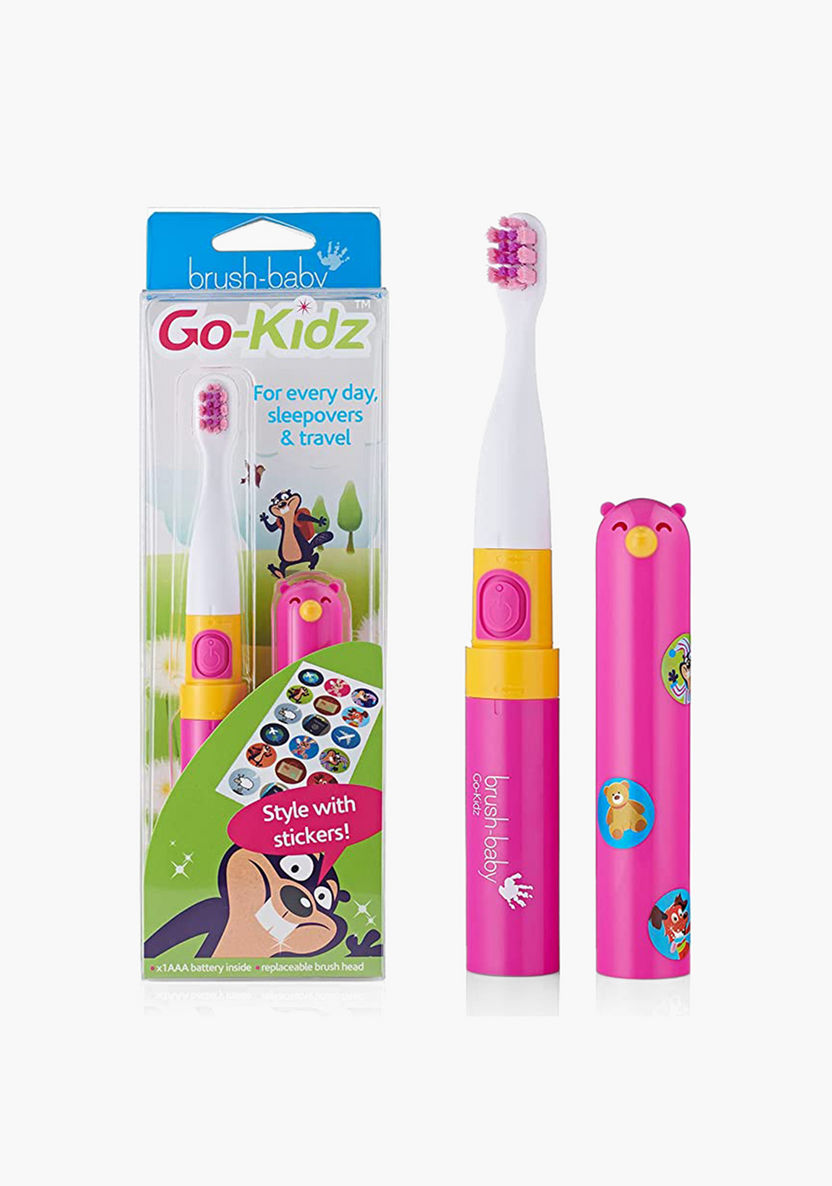 Brush Baby Go-Kidz Electric Toothbrush with Stickers-Oral Care-image-0