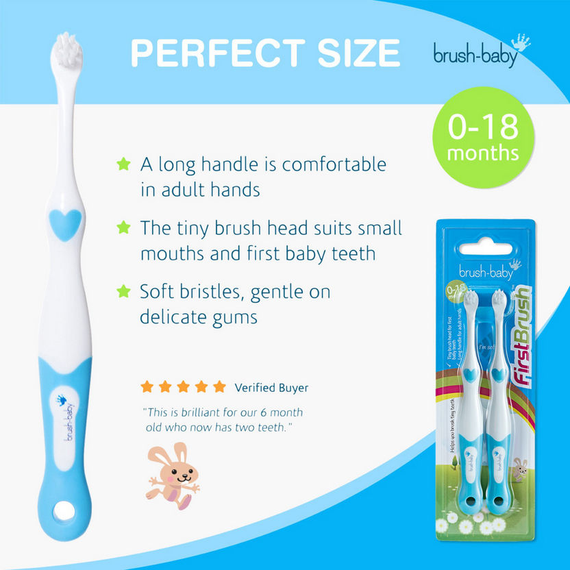 Brush Baby 2-Piece First Brush Set-Oral Care-image-1
