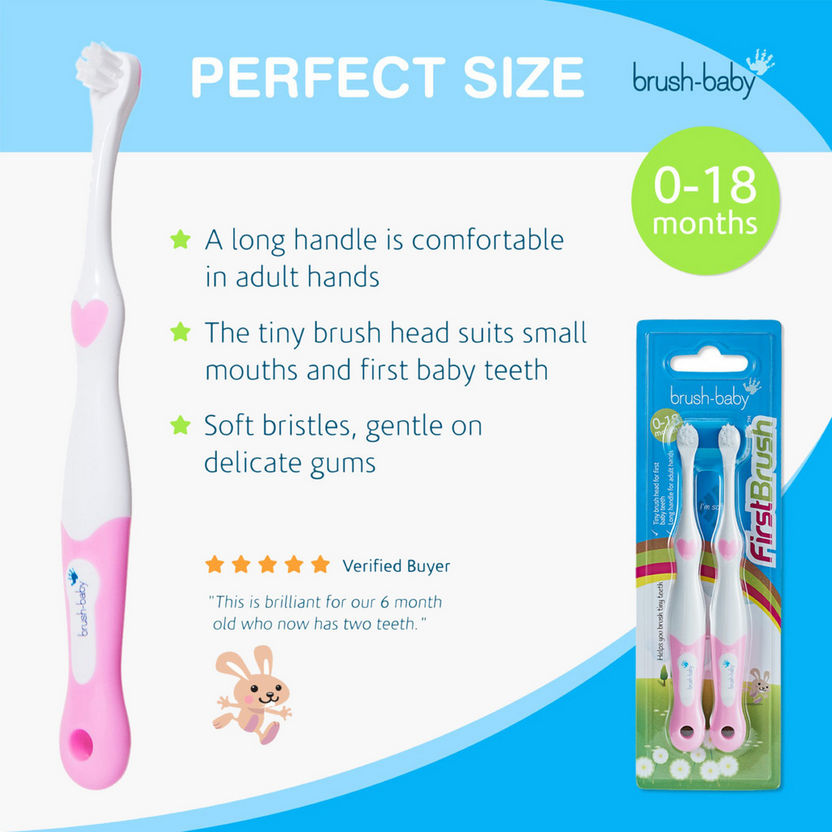 Brush Baby 2-Piece First Brush Set-Oral Care-image-3
